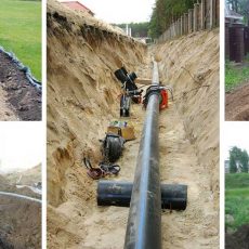 На какую глубину закапывать водопроводную трубу в частном доме