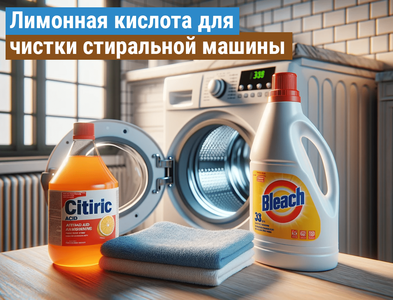 как правильно почистить стиральную машину автомат лимонной кислотой